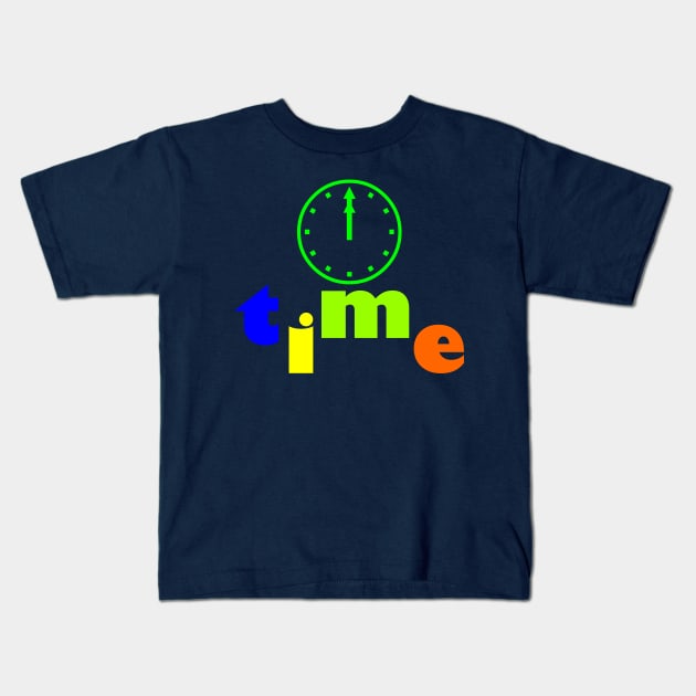 time Kids T-Shirt by CreativeIkbar Prints